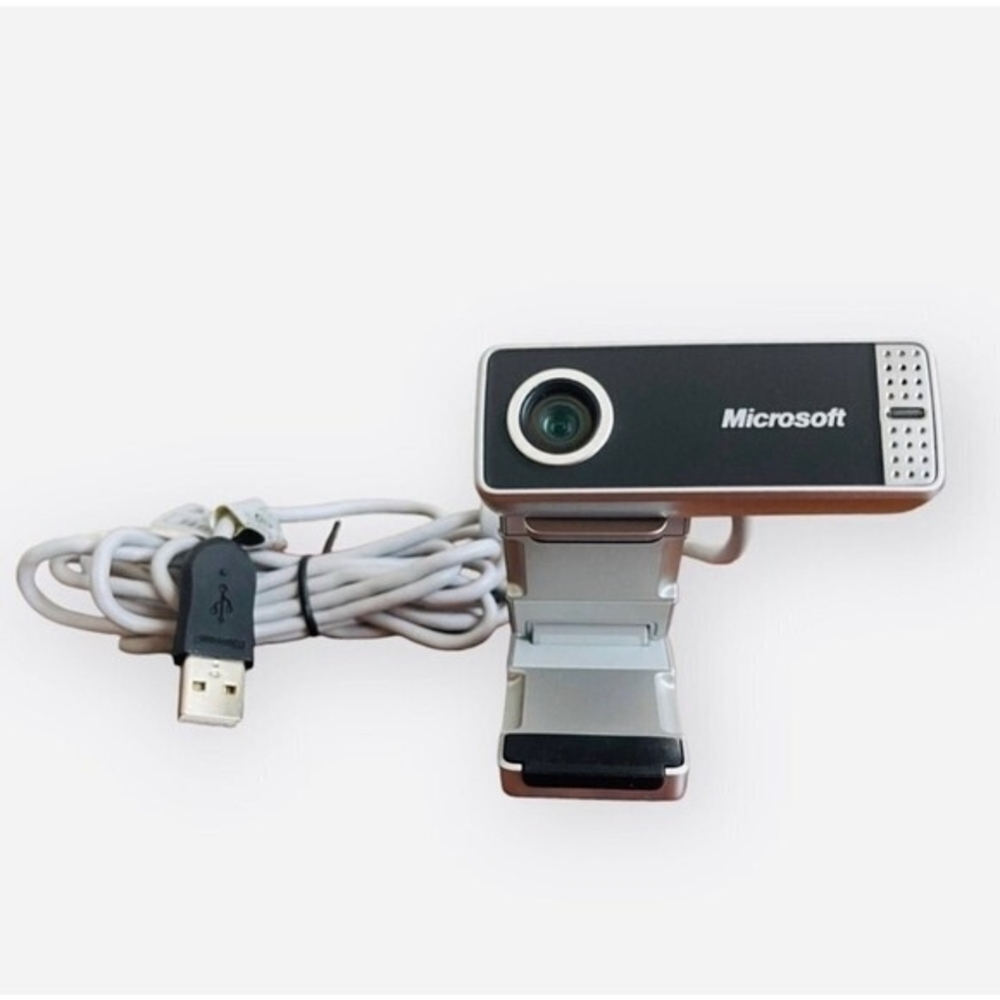 Microsoft LifeCam VX-7000 Webcam Silver Video Photo Monitor Camera USB Used - Picture 4 of 5